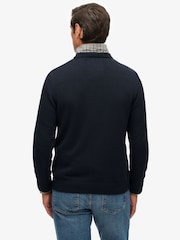 Superdry Blue Preppy Cotton Jumper - Image 2 of 6
