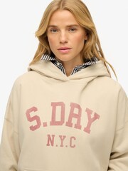 Superdry Nude Athletic Essentials Relaxed Hoodie - Image 1 of 5