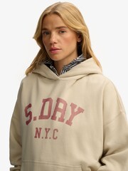 Superdry Nude Athletic Essentials Relaxed Hoodie - Image 3 of 5