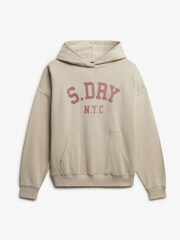 Superdry Nude Athletic Essentials Relaxed Hoodie - Image 4 of 5