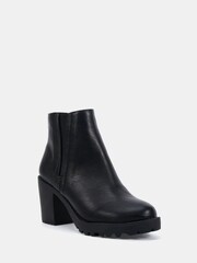 Novo Black Jemma Chelsea Cleated Unit Ankle Boots - Image 3 of 6