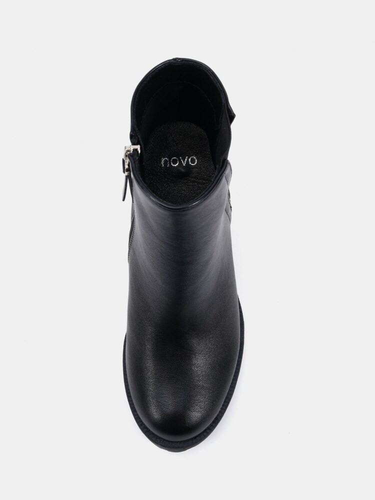 Novo Black Jemma Chelsea Cleated Unit Ankle Boots - Image 6 of 6