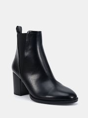 Novo Black Jessie Block Heel V Chelsea Ankle Boots - Image 2 of 5