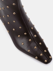 Marrón - Novo Wide Fit Kiki Studded Bajo Heel Ankle Boots - Imagen 6 de 6