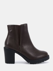 Novo Brown Jemma Chelsea Cleated Unit Ankle Boots - Image 2 of 6