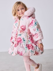Baker by Ted Baker Shower Resistant Bubble Skirted Padded Coat - Image 2 of 7