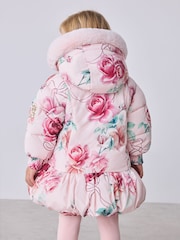 Baker by Ted Baker Shower Resistant Bubble Skirted Padded Coat - Image 4 of 7