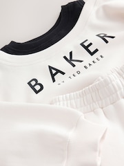Baker by Ted Baker Stone Off-The-Shoulder Sweat & Wide Leg Jogger Set  2 Piece - Image 10 of 12