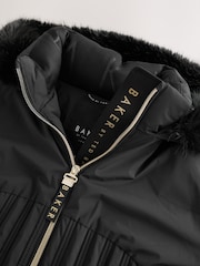 Baker by Ted Baker непромокаемое стеганое пальто с отделкой искусственным мехом - Изображение 14 16