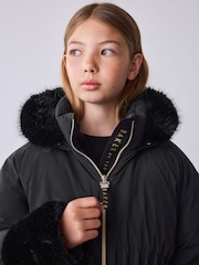 Baker by Ted Baker непромокаемое стеганое пальто с отделкой искусственным мехом - Изображение 5 16