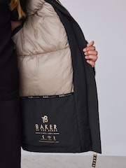 Baker by Ted Baker непромокаемое стеганое пальто с отделкой искусственным мехом - Изображение 7 16