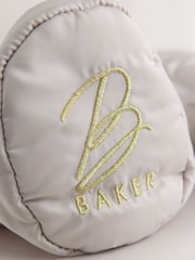 Baker by Ted Baker Cream Shower Resistant Fur Mix Padded Snowsuit - Image 9 of 14