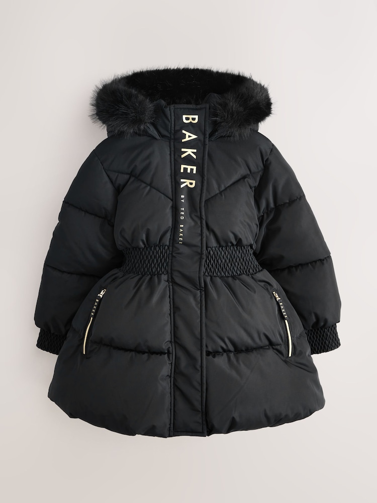 Baker by Ted Baker Shower Resistant Skirted Padded Coat - Image 1 of 7 Baker by Ted Baker Shower Resistant Skirted Padded Coat - Image 1 of 7