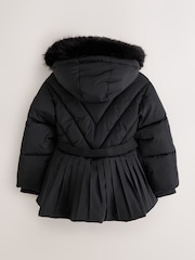 Baker by Ted Baker Shower Resistant Short Belted Pleat Skirt Coat - Image 13 of 22