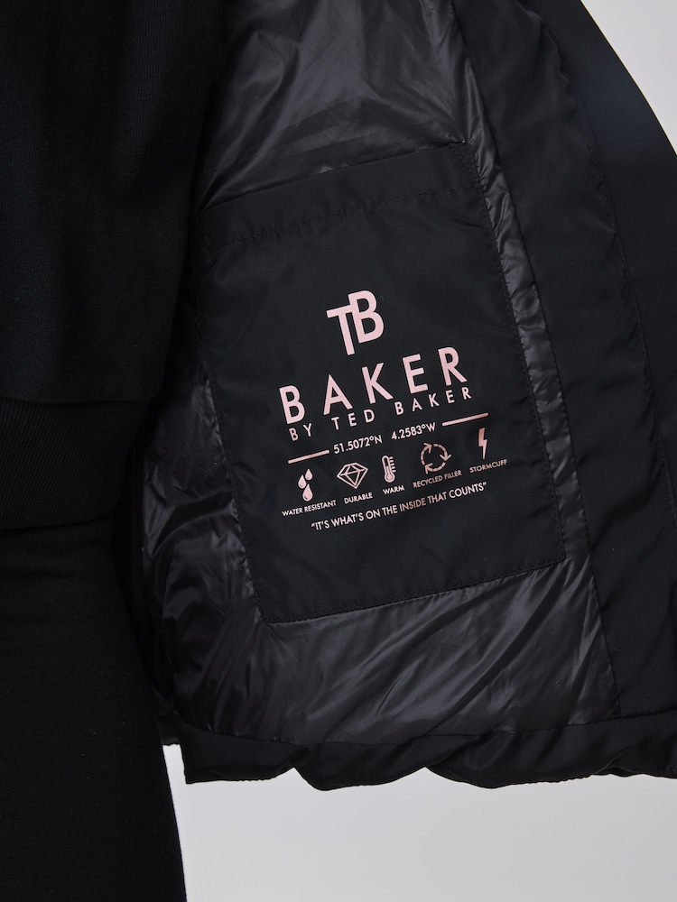 Baker by Ted Baker Shower Resistant Short Belted Pleat Skirt Coat - Image 22 of 22 Baker by Ted Baker Shower Resistant Short Belted Pleat Skirt Coat - Image 22 of 22