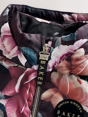 Baker by Ted Baker Print Shower Resistant Floral Printed Raincoat - Image 10 of 18