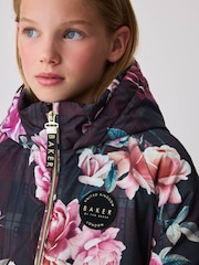 Baker by Ted Baker Print Shower Resistant Floral Printed Raincoat - Image 4 of 18