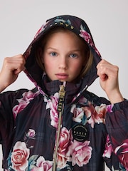 Baker by Ted Baker Print Shower Resistant Floral Printed Raincoat - Image 5 of 18