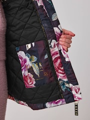 Baker by Ted Baker Print Shower Resistant Floral Printed Raincoat - Image 7 of 18