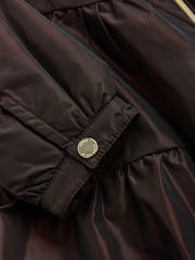 Baker by Ted Baker Brown Shower Resistant Tiered Skirt Raincoat - Image 13 of 19