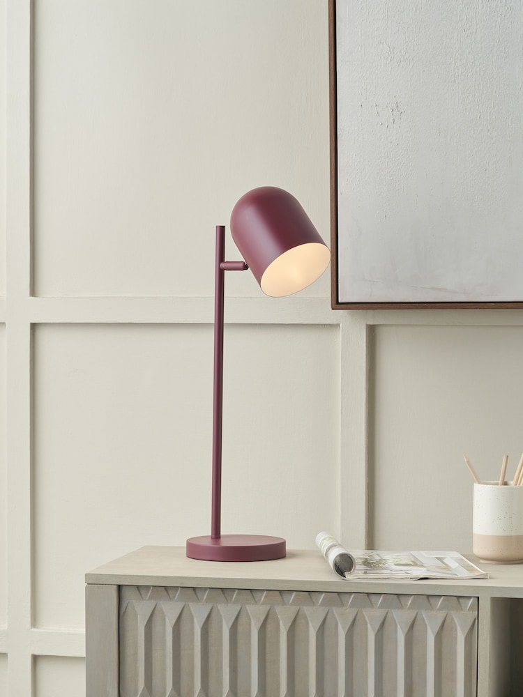 Pacific Mulberry Finn Metal Cloche Headed Table Lamp - Image 1 of 6 Pacific Mulberry Finn Metal Cloche Headed Table Lamp - Image 1 of 6