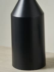 Pacific Black Oscar Metal and Linen Structured Table Lamp - Image 4 of 5