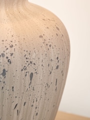 Pacific White Kalli Flecked Ceramic Table Lamp - Image 2 of 6