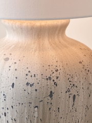 Pacific White Kalli Flecked Ceramic Table Lamp - Image 6 of 6