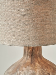 Pacific Brown Palmino Organic Glass Bottle Table Lamp - Image 2 of 6