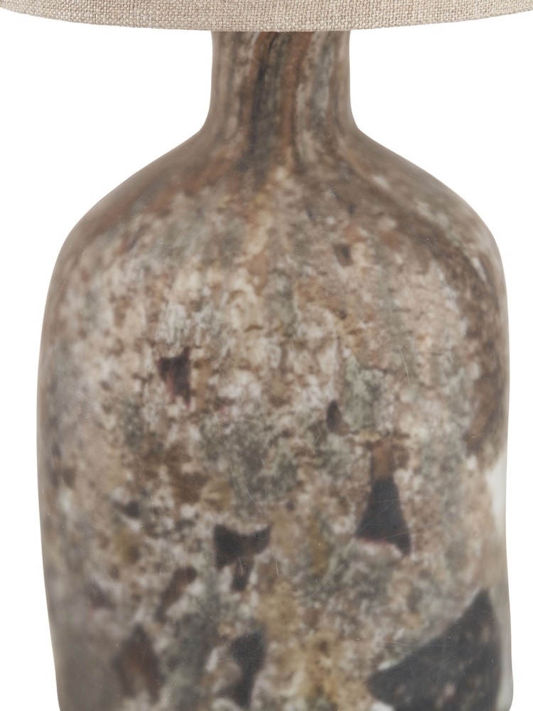 Pacific Brown Palmino Organic Glass Bottle Table Lamp - Image 6 of 6