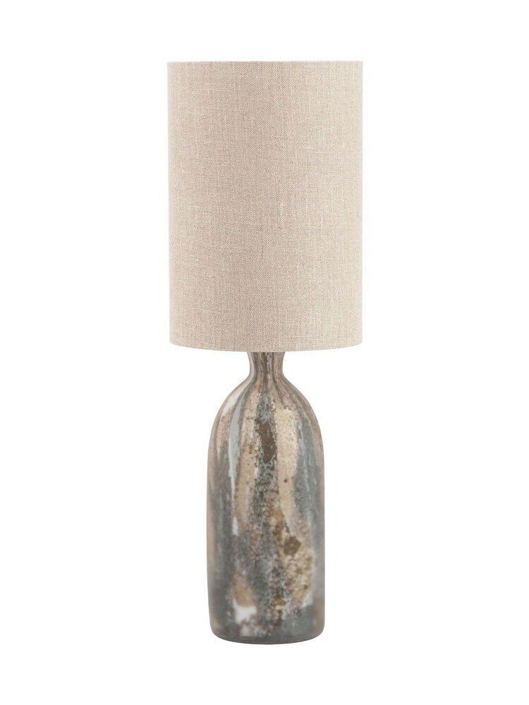 Pacific Brown Palmino Tall Organic Glass Bottle Table Lamp - Image 6 of 6
