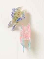 FatFace Multi 2 Pack Fish Claw Clips - Image 2 of 2