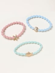 FatFace Multi 3 Pack Charm Hair Ties - Image 1 of 2