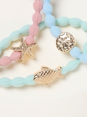 FatFace Multi 3 Pack Charm Hair Ties - Image 2 of 2