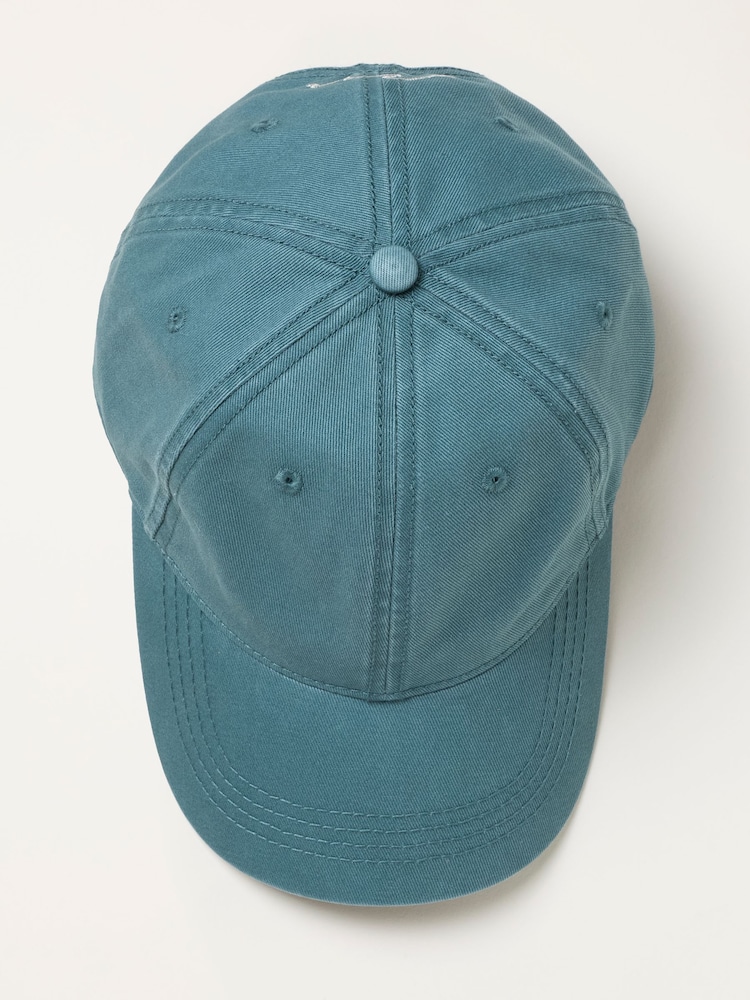 FatFace Teal Blue Wave Embroidered Cap - Image 3 of 3