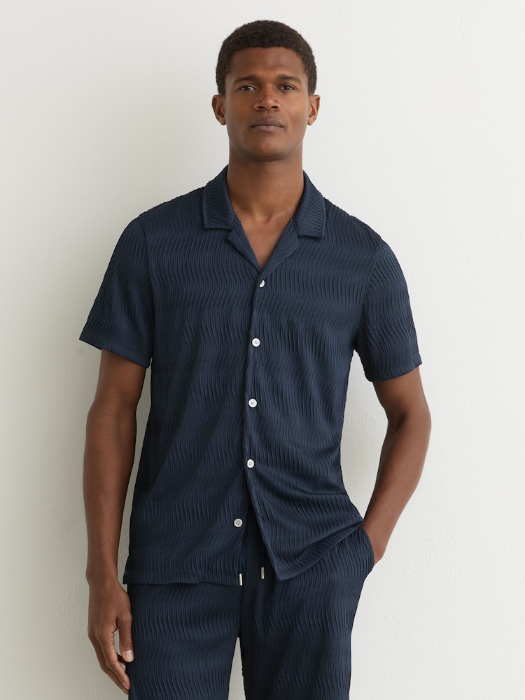Reiss Airforce Blue Aleo Shirts - Image 1 of 7