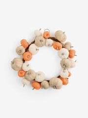 Corona otoñal con diseño de calabazas - Imagen 4 de 4