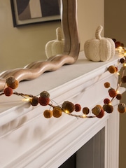 Natural Light Up Autumn Acorn Garland - Image 3 of 5