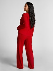 Hunkemoller Red Jersey Long-Sleeved Pyjamas Top - Image 2 of 5