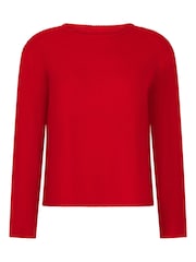 Hunkemoller Red Jersey Long-Sleeved Pyjamas Top - Image 4 of 5