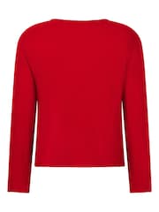 Hunkemoller Red Jersey Long-Sleeved Pyjamas Top - Image 5 of 5