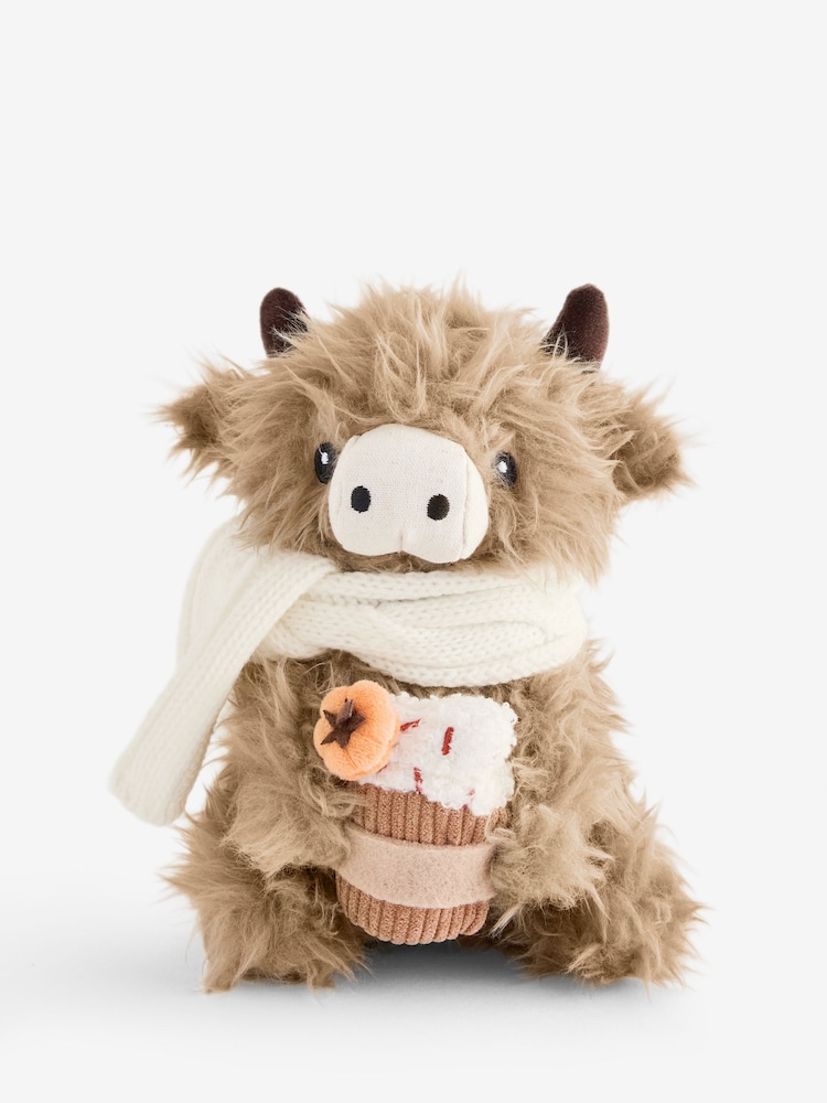 Natural Autumn Hamish the Highland Cow Plush Soft Toy - Image 3 of 3 Natural Autumn Hamish the Highland Cow Plush Soft Toy - Image 3 of 3