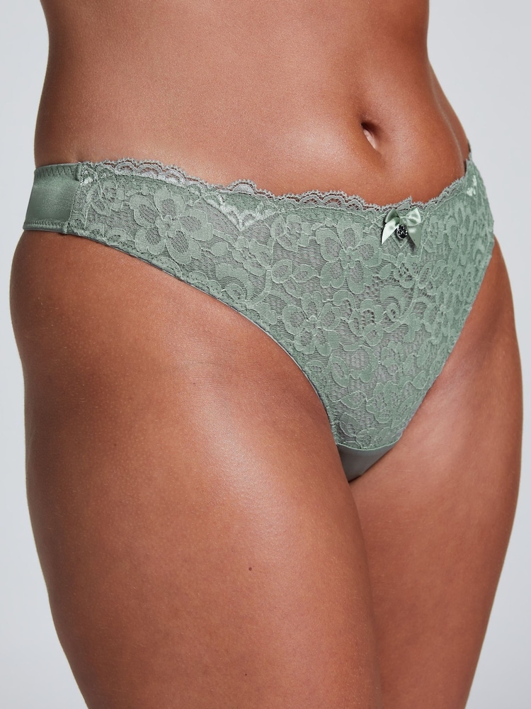 Hunkemoller Green Marine Thong - Image 2 of 4 Hunkemoller Green Marine Thong - Image 2 of 4