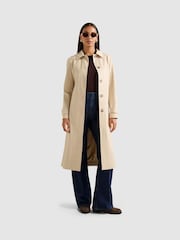 Forever New Cream Helen Single Breasted Trench Coat - Image 5 of 6