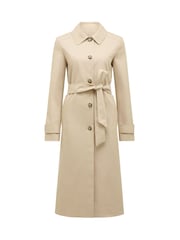 Forever New Cream Helen Single Breasted Trench Coat - Image 6 of 6