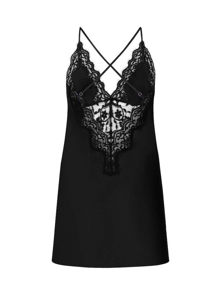 Hunkemoller Mya Black Slipdress - Image 5 of 5 Hunkemoller Mya Black Slipdress - Image 5 of 5