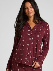 Hunkemoller rød Essential Jersey langermet jakke - Bilde 1 av 5