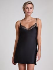 Hunkemoller Lace Slip Black Dress - Image 1 of 5