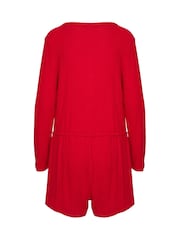 Rojo - Hunkemoller Short Rib Jersey Onesie - Imagen 5 de 5