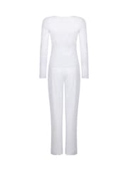 Hunkemoller Grey Lace Trim Pyjama Set - Image 5 of 5